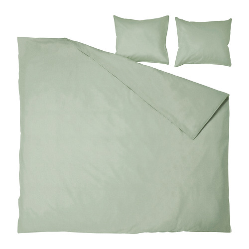 ÄNGSLILJA, Funda edredón y 2 fundas almohada para cama doble. 2 de 2 abrir diálogo