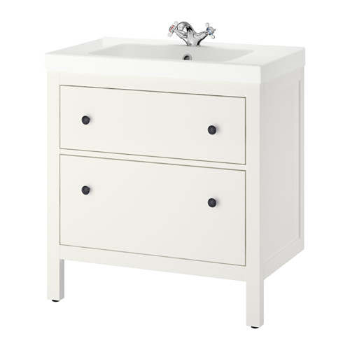HEMNES / ORRSJÖN, Bathroom vanity with sink & faucet. 1 of 4 open dialog
