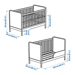 Measurement Illustration - ÄLSKVÄRD crib