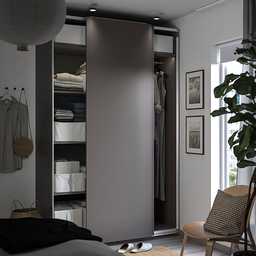 PAX / HASVIK, wardrobe with sliding doors. 3 of 4 open dialog