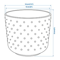 Measurement Illustration - SESAMFRÖN plant pot