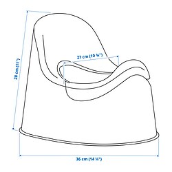 Measurement Illustration - LOCKIG children's potty