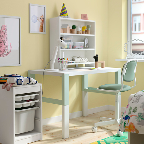 PÅHL, height adjustable desk with add-on unit. 2 of 6 open dialog