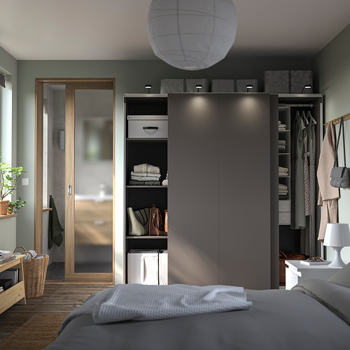 PAX / HASVIK, wardrobe with sliding doors. 3 of 4 open dialog