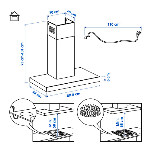 KULINARISK, extractor de pared. 9 de 10 abrir diálogo