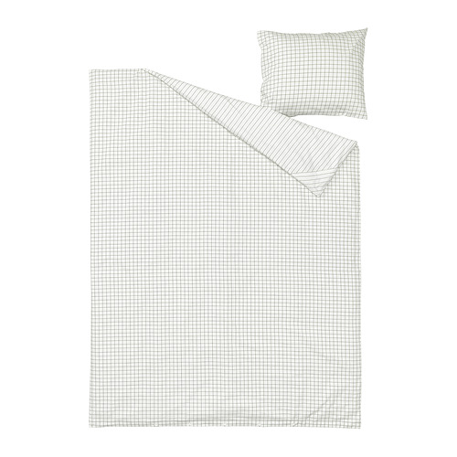 DOFTAKLEJA, Duvet cover for single bed and pillowcase(s). 2 of 6 open dialog