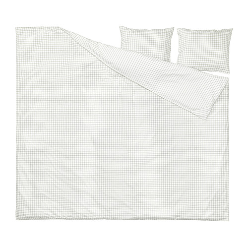 DOFTAKLEJA, Duvet cover for double bed and pillowcase(s). 2 of 6 open dialog