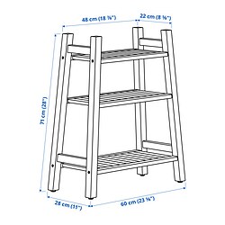 Measurement Illustration - STOREDAMM shelf unit