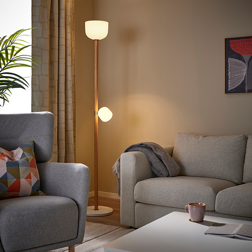 MOSSPLYM, floor uplighter/reading lamp. 2 of 5 open dialog