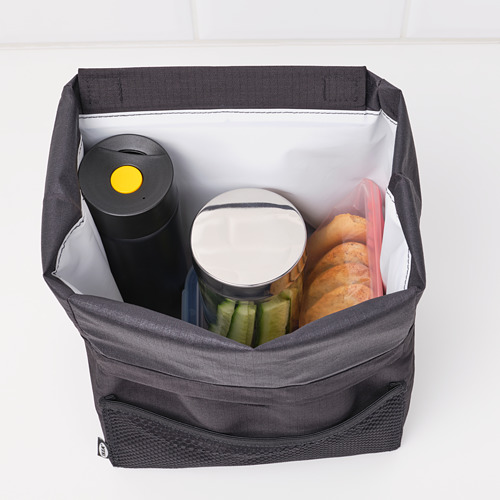 Vaso aislado en bolsa, apto para coches, agarre seguro, tapa a prueba de derrames.