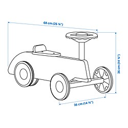 Measurement Illustration - FÄLTHARE ride-on toy car