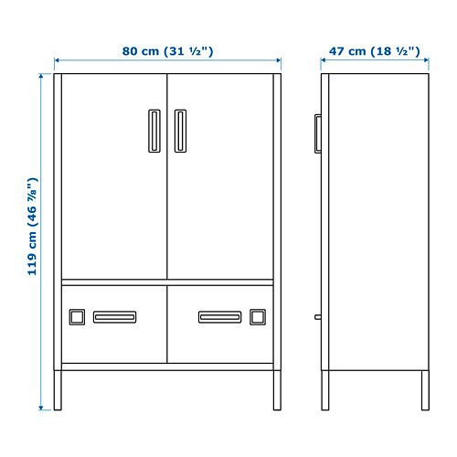 IDÅSEN, cabinet with doors and drawers. 4 of 8 open dialog