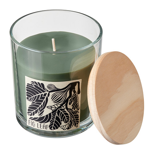 LOTSFÅGEL, scented candle in glass with lid. 1 of 8 open dialog