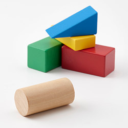UNDERHÅLLA 50-piece wooden building block set