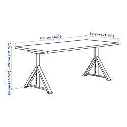 Measurement Illustration - IDÅSEN desk