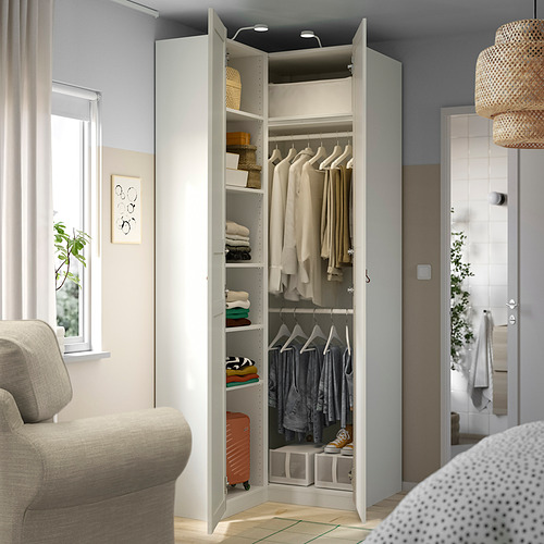 PAX / FLISBERGET, corner wardrobe. 3 of 5 open dialog