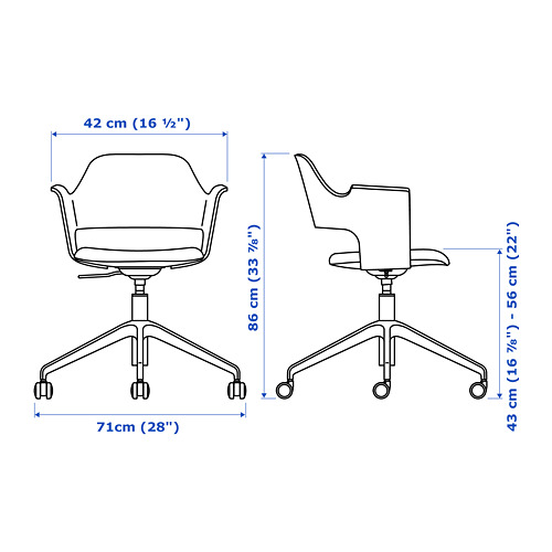 FJÄLLBERGET, conference chair with casters. 7 of 7 open dialog