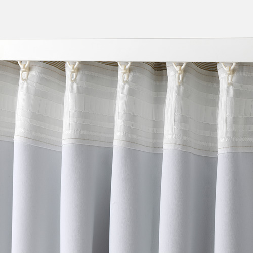 VILBORG, cortinas semiopacas, 1 par. 4 de 5 abrir diálogo