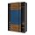 Select colour variation: dark gray black/walnut blue