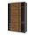 Select colour variation: dark gray black/double sided walnut