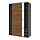 Select colour variation: dark gray black/walnut mirror glass