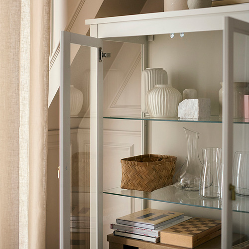 FÄRJKARL, glass-door cabinet. 3 of 6 open dialog