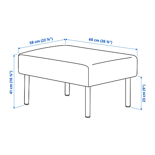 GLOSTAD, sofá 2 plazas con chaiselongue. 8 de 8 abrir diálogo