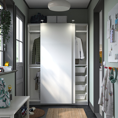 PAX / HASVIK, wardrobe with sliding doors. 3 of 5 open dialog