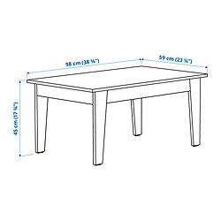 Ilustración de medidas - ÄMMARYD mesa de centro