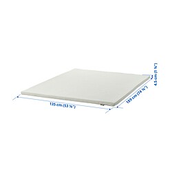 Measurement Illustration - NORDBERGET mattress topper