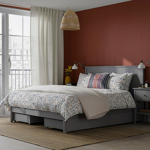 GULLABERG, bed frame with 4 storage boxes. 2 of 8 open dialog