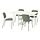 Current variation: gateleg table white/green Tibbleby gray-green