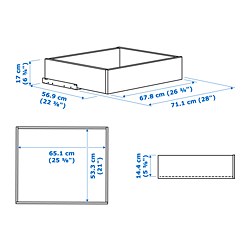 Measurement Illustration - KOMPLEMENT drawer