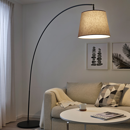SKAFTET / SKOTTORP, floor lamp, arched. 2 of 7 open dialog
