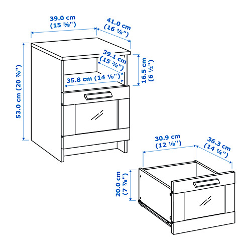 BRIMNES, Muebles dormitorio juego de 3. 8 de 9 abrir diálogo