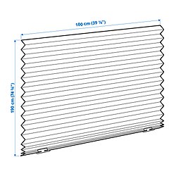 Measurement Illustration - SCHOTTIS black-out pleated blind