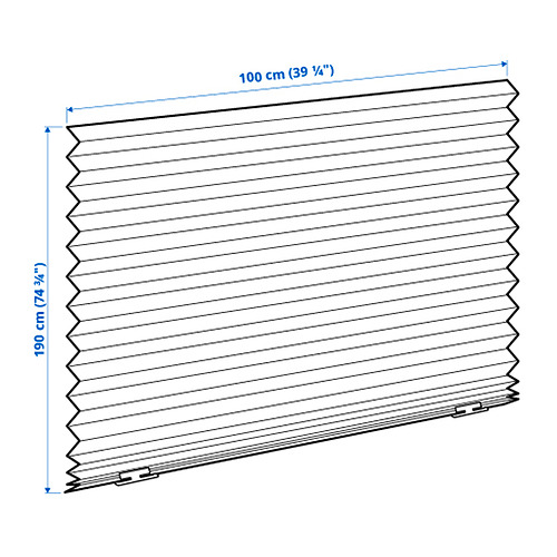 SCHOTTIS, black-out pleated blind. 7 of 8 open dialog