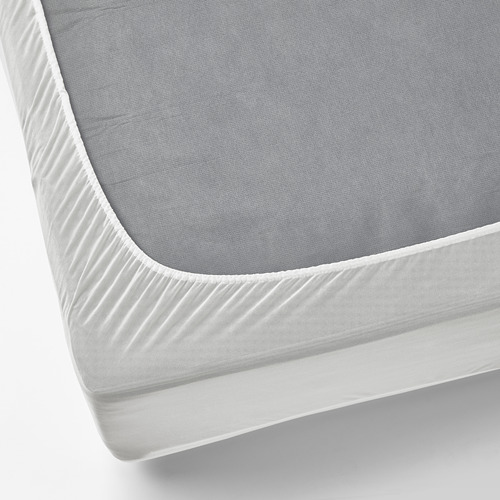 Protector de colchón fino e impermeable con bordes elásticos, que evita las manchas de líquidos y prolonga la vida útil del colchón.