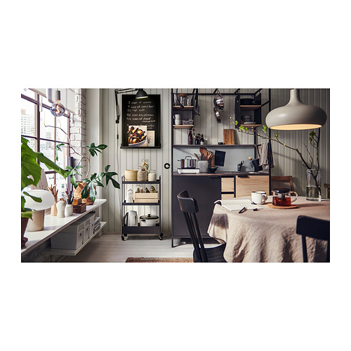 ÄSPINGE, kitchenette with single-bowl inset sink. 3 of 10 open dialog