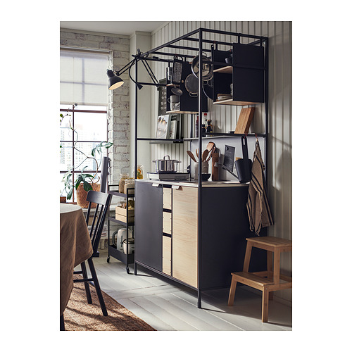ÄSPINGE, kitchenette with single-bowl inset sink. 4 of 10 open dialog