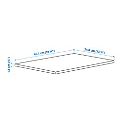 Measurement Illustration - KOMPLEMENT shelf