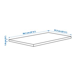 Measurement Illustration - KOMPLEMENT shelf