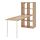 Select colour variation: White / white stained oak effect