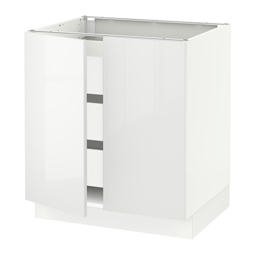 SEKTION / MAXIMERA, base cabinet w 2 doors/3 drawers. 1 of 3 open dialog