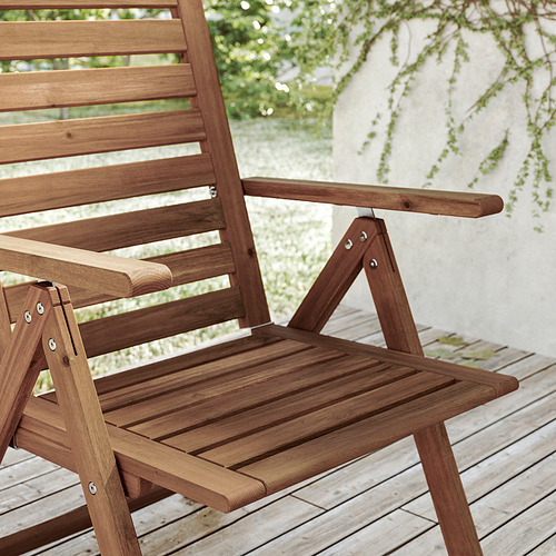 NÄMMARÖ, Silla reclinable y plegable de exterior. 3 de 5 abrir diálogo