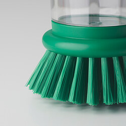 VIDEVECKMAL dish brush with soap dispenser