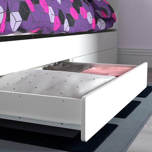 SLÄKT, bed frame with underbed and storage & LURÖY slatted. 7 of 8 open dialog