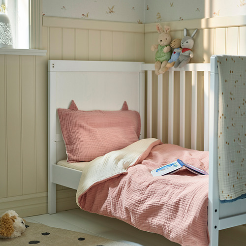GULDVÄVARE, 3-piece bedlinen set for crib. 2 of 8 open dialog