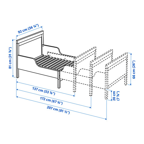 SUNDVIK, cama extensible. 3 de 3 abrir diálogo