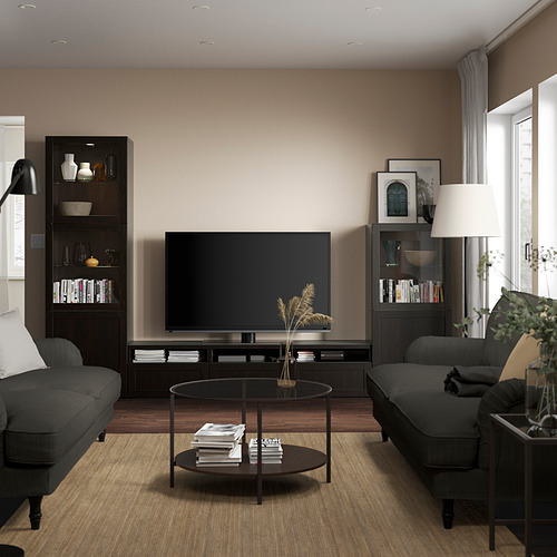 BESTÅ, TV storage combination with drawer runner, pusch-open . 3 of 10 open dialog